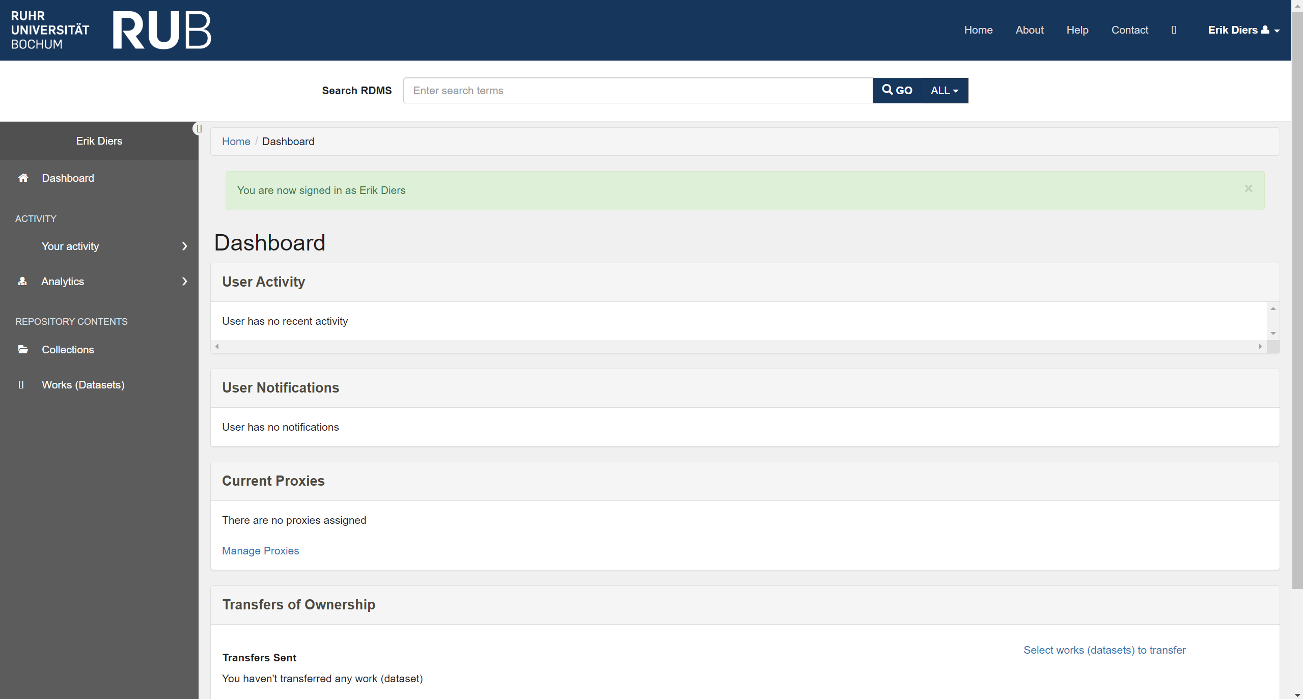 ReSeeD Dashboard